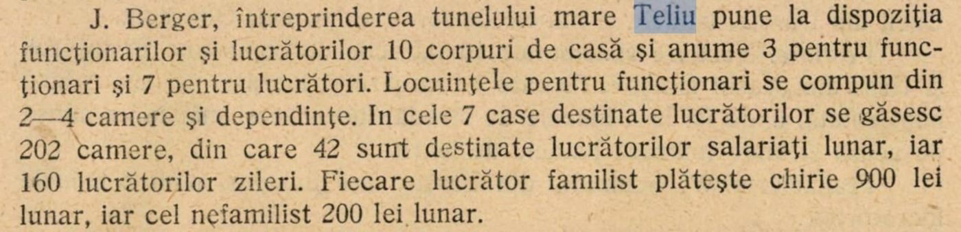 În anul 1928, în comuna Teliu, s-a întreprins o inițiativă remarcabilă pentru a oferi adăpost angajaților și…