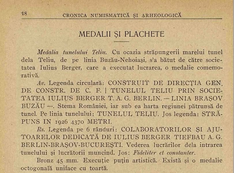Medalia Tunelului Teliu