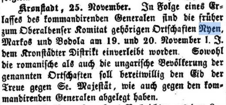 Istoria Teliului în Analele Ziarelor din 1848