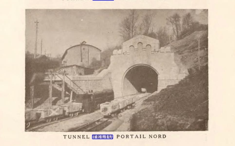 Noi imagini istorice ale Tunelului Teliu – cel mai lung tunel feroviar din România!