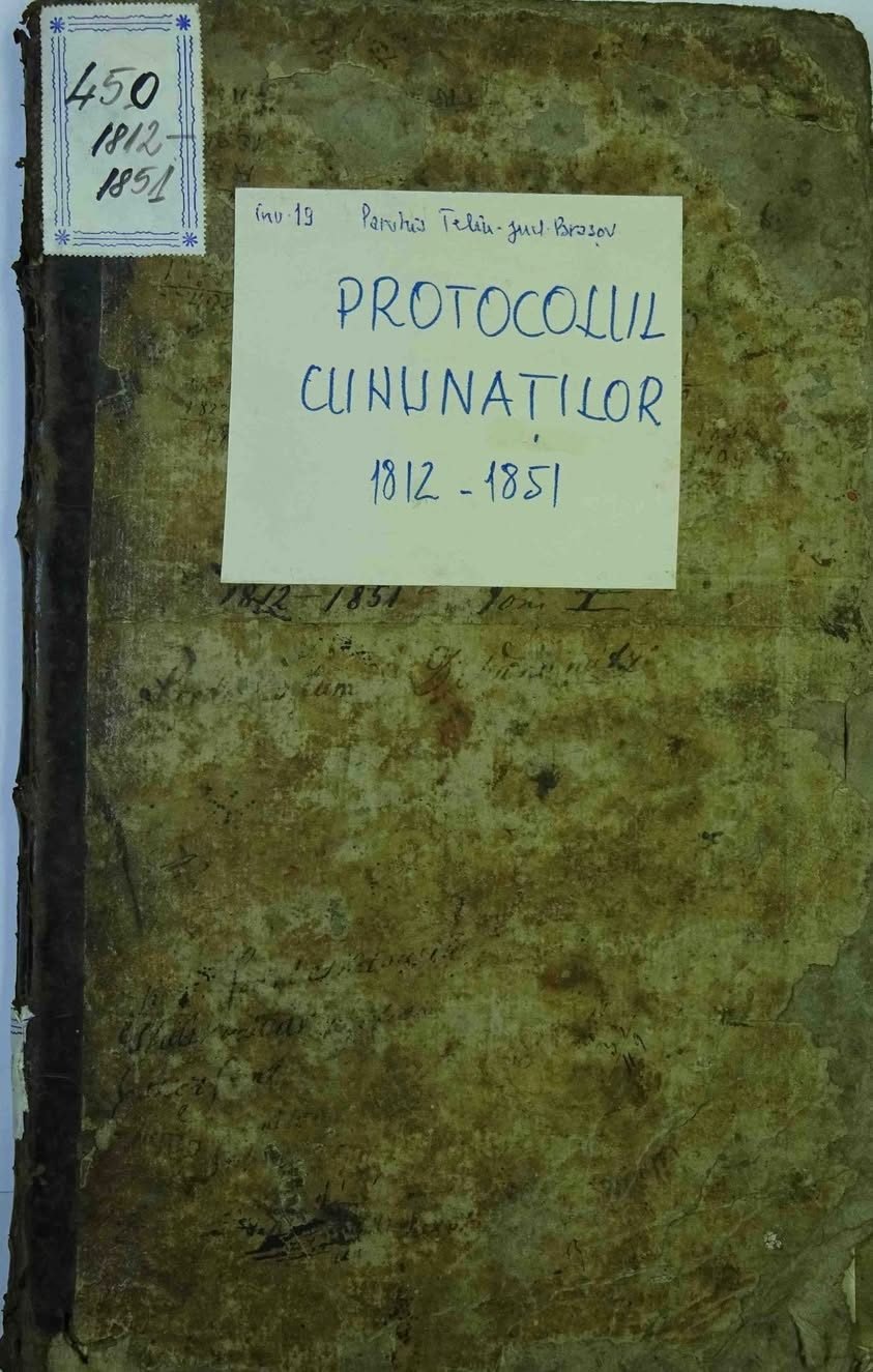 URMĂRIRE: REGISTRUL CĂSĂTORIILOR DIN TELIU (1812-1851) – O NOUĂ DESCOPERIRE ISTORICĂ!