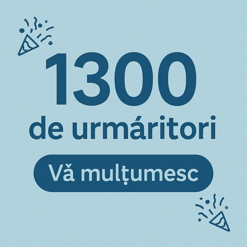 1300 de urmăritori!
