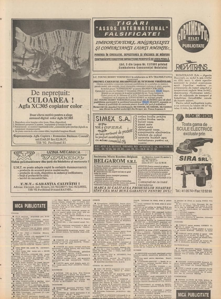 Teliu, toamna anului 1992 – primul carnaval brașovean găzduit la pavilioanele din Teliu — fotografia 3