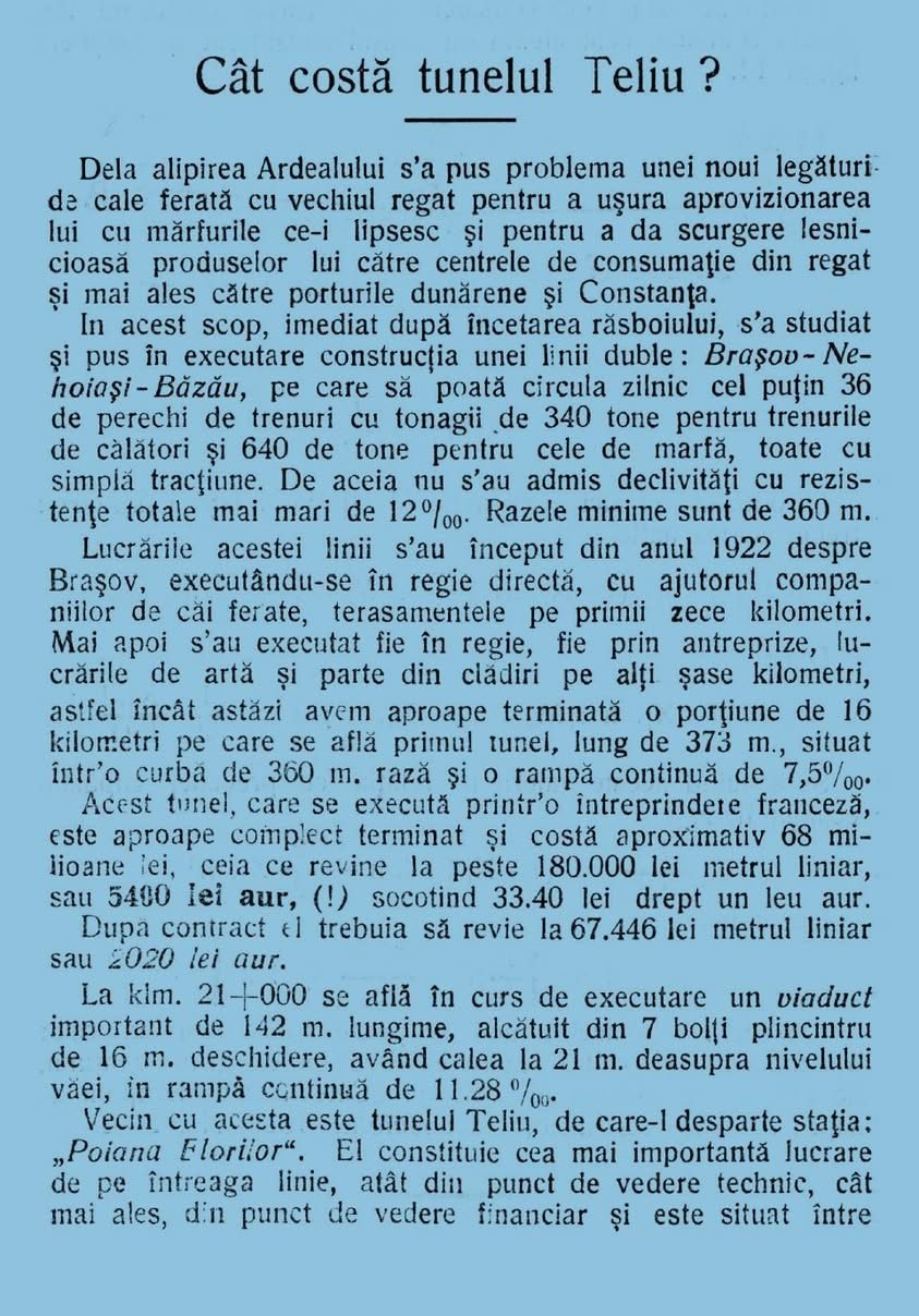 Cât a costat, de fapt, Tunelul Teliu?