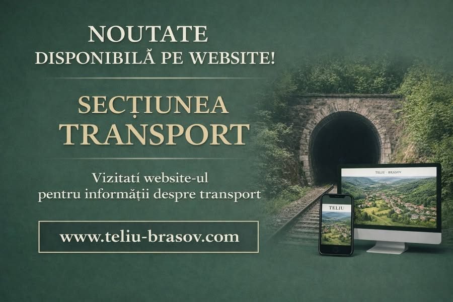 Noutate pe website – Secțiunea Transport