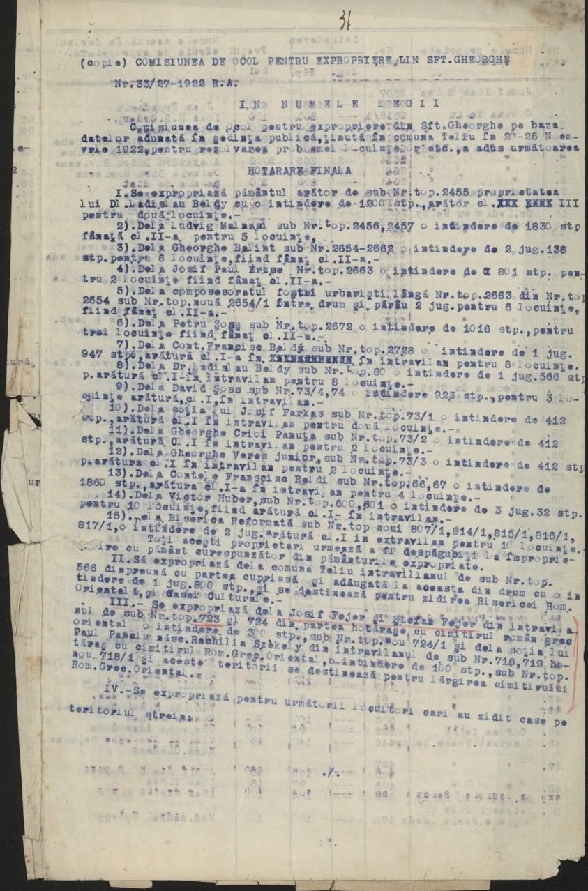 Acum 104 ani, în 25 noiembrie 1922, în Teliu se decidea cum va arăta satul pentru următorul secol