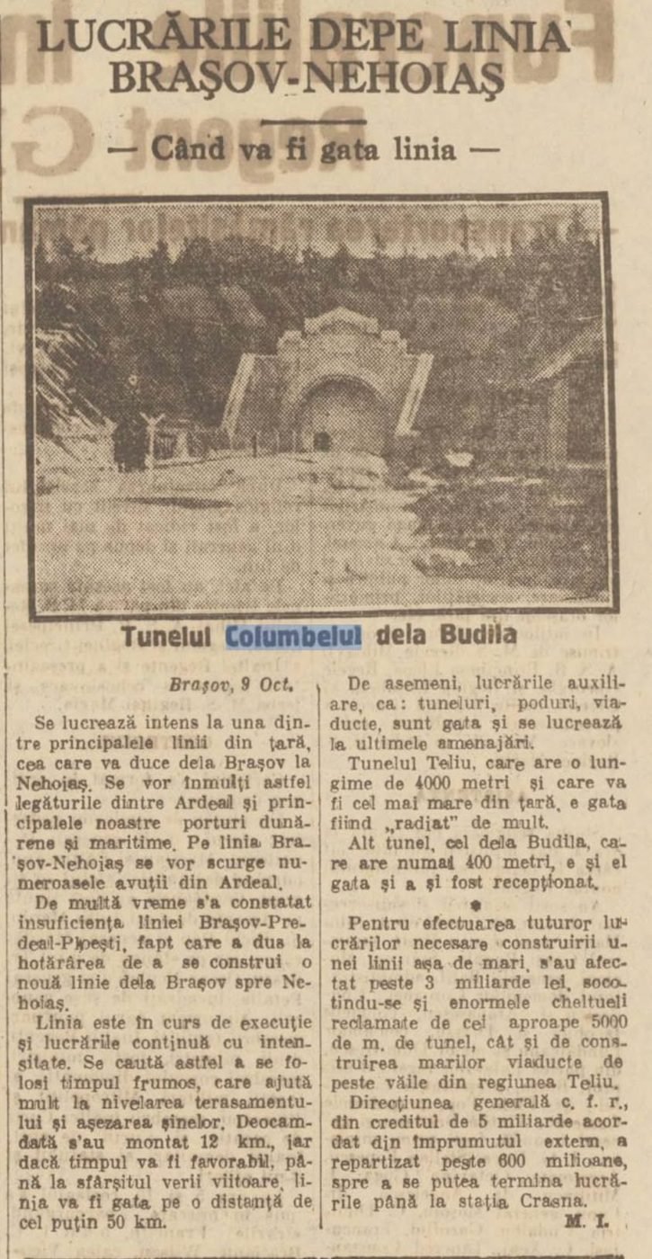TUNELUL COLUMBELUL — tunelul, mai puțin cunoscut — fotografia 4