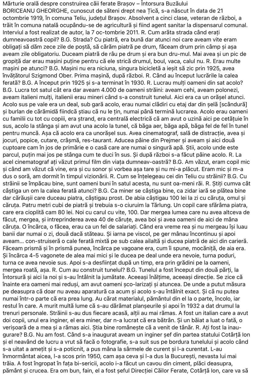 Poveștile Teliului: „Aici era ca un orășel." Tunelul, povestit de un om al satului