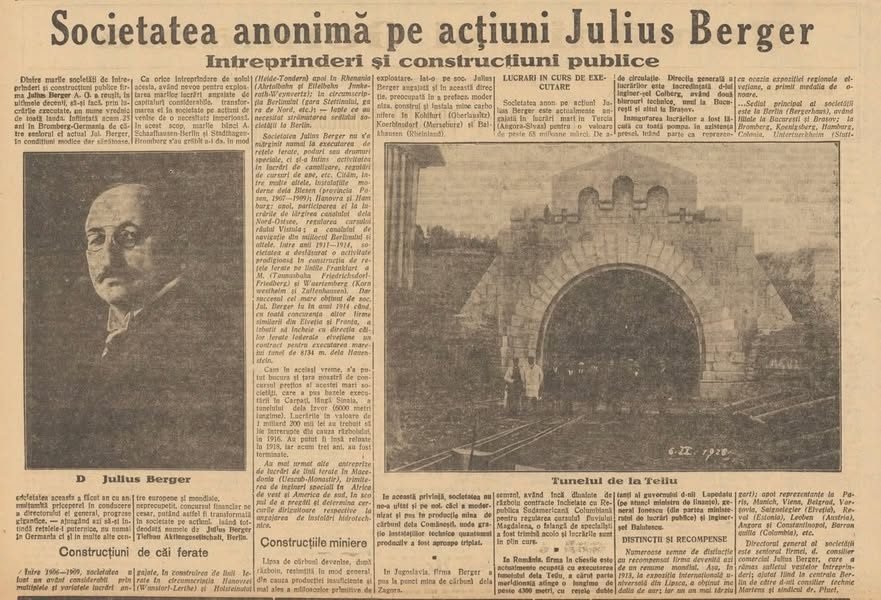 Poveștile Teliului: Omul din spatele firmei. Cine a fost Julius Berger?