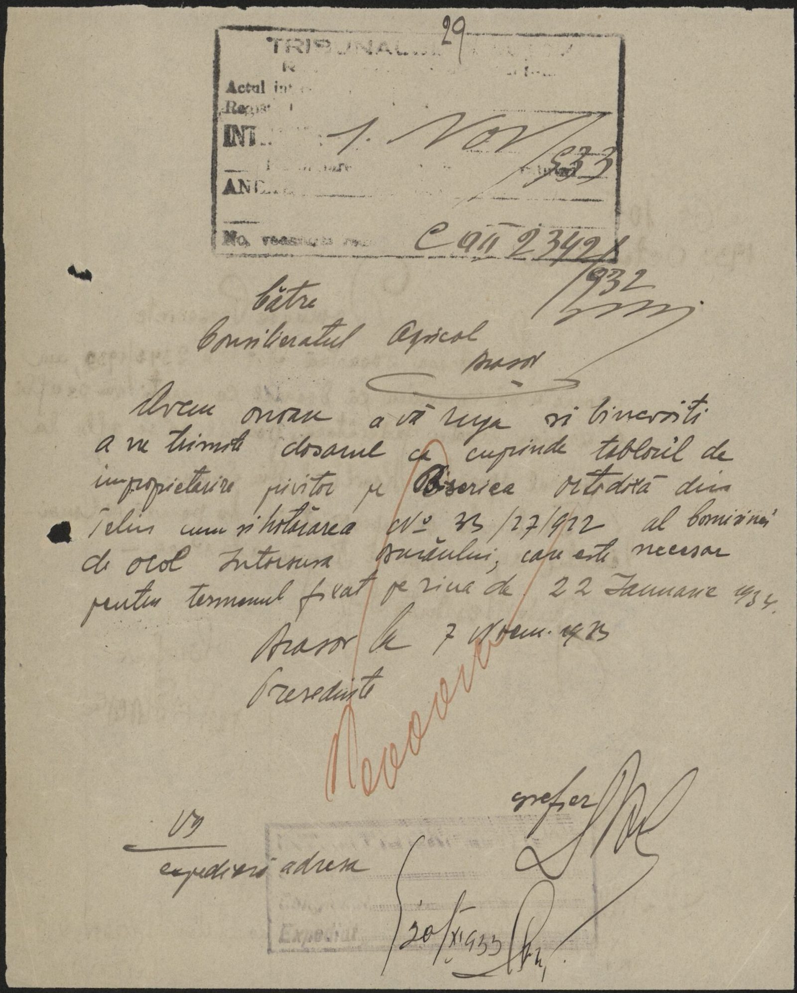 Fila 39 din dosarul C.II 2342/1932