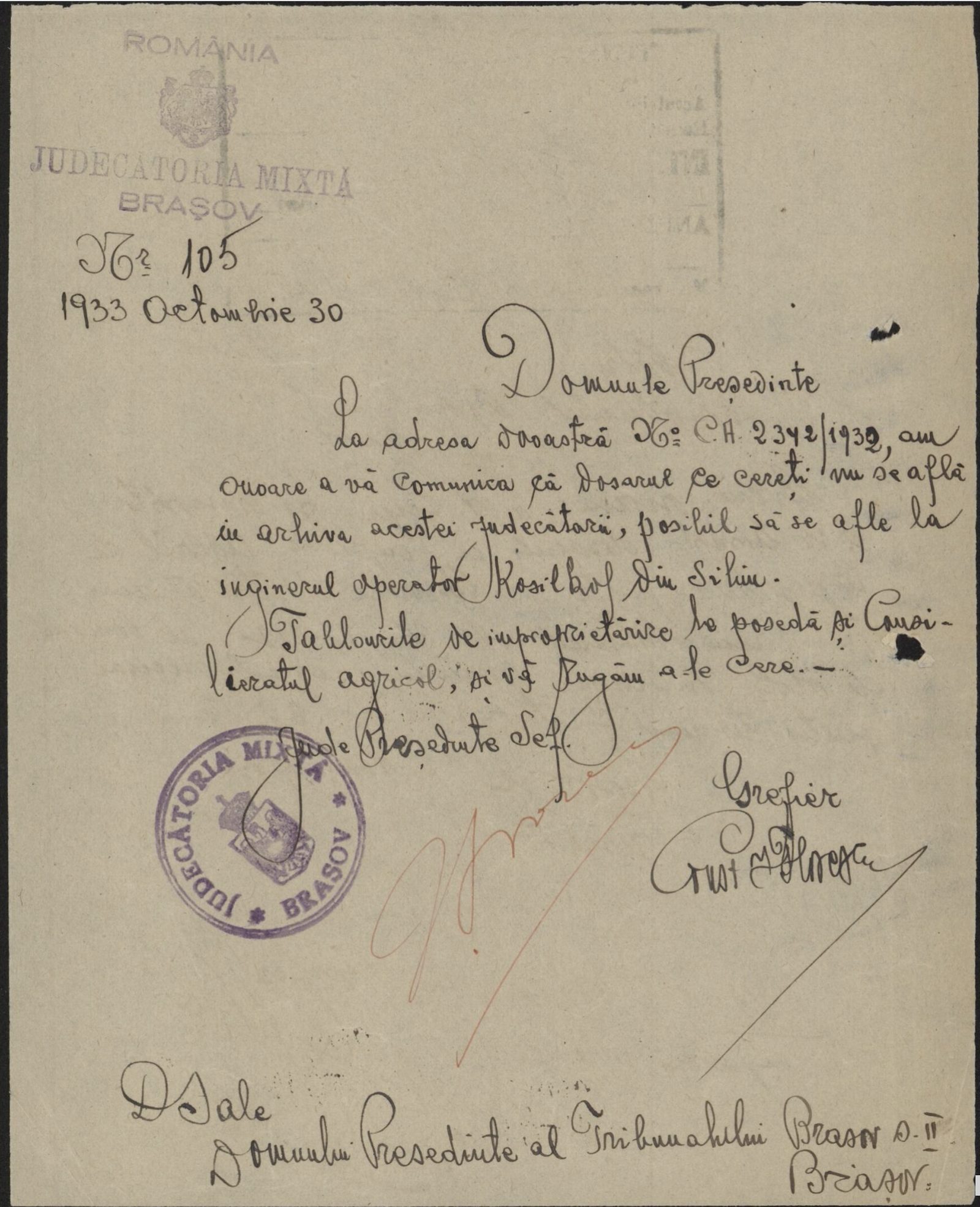 Fila 40 din dosarul C.II 2342/1932