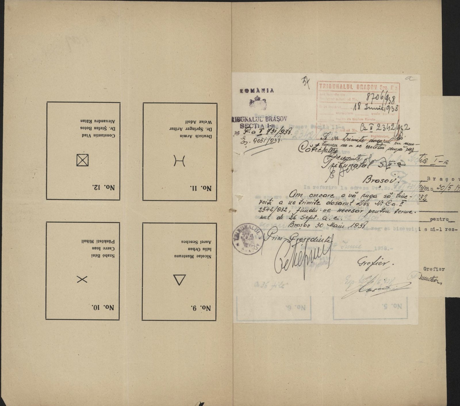 Fila 52 din dosarul C.II 2342/1932